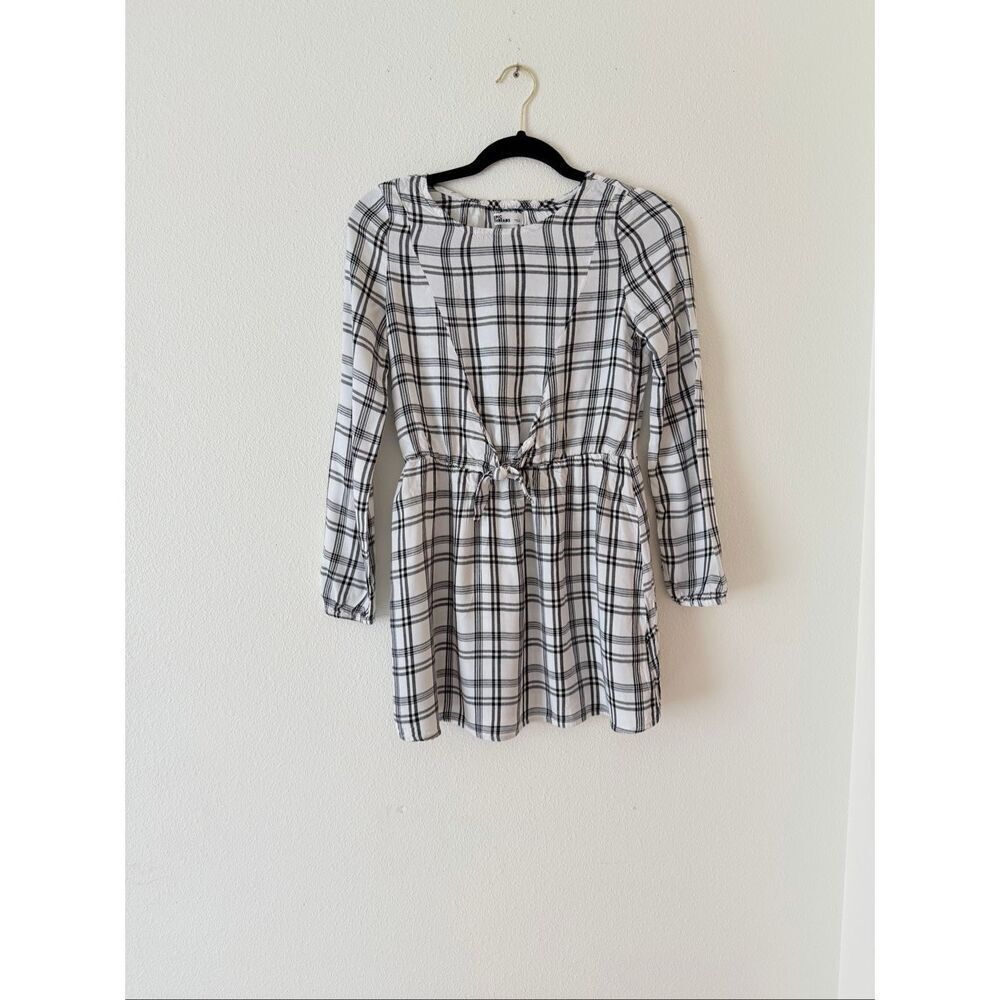 Epic Thread Girls white plaid Dress size Large